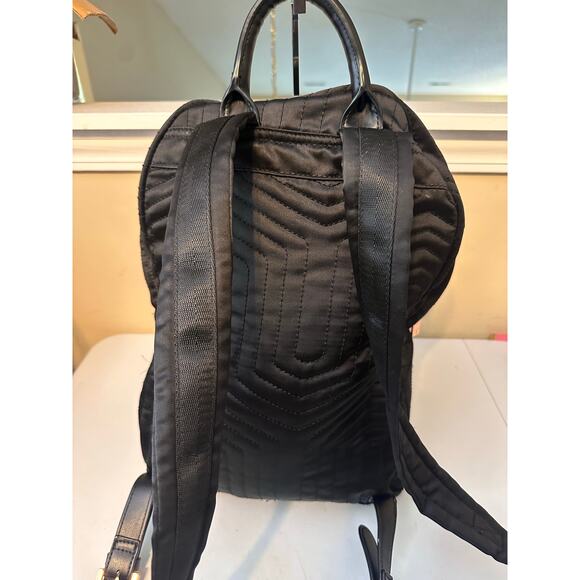 Ted Baker Backpack Black Akija Satin Quilted Bow Large School Travel Bag - Picture 10 of 13